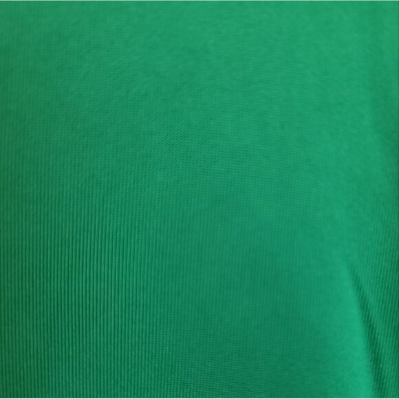 Y2k Ruched Blouse Slinky Emerald Green Long Sleeve NWT - Picture 12 of 16